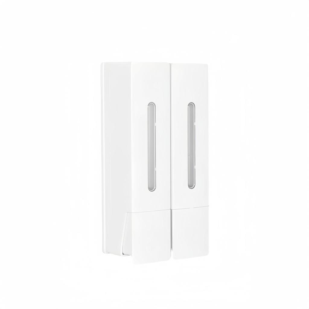 Aesthetic Touch Elegant White Black Wall Mount Soap Dispensing Solution