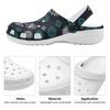Unisex EVA Water Clogs Fashion Printed Soft Comfort Soft Slip On Water Friendly Shower Pool Beach Bathroom Daily Shoes Beach Wear