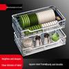 Beifu 304 Stainless Steel Countertop Dish Drying Rack with Chopstick Holder