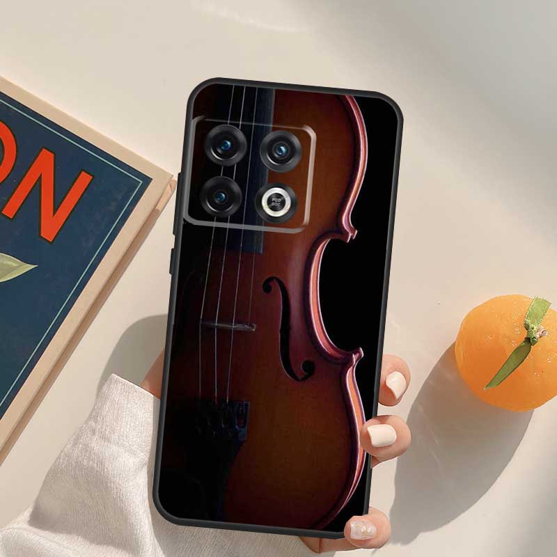 Elegant Violins Bow Sheet Music Case For OnePlus 15 13 12 11 13R 12R 10T 8T 13T OnePlus Nord 5 CE 3 2 4 Lite N20 N30 Cover