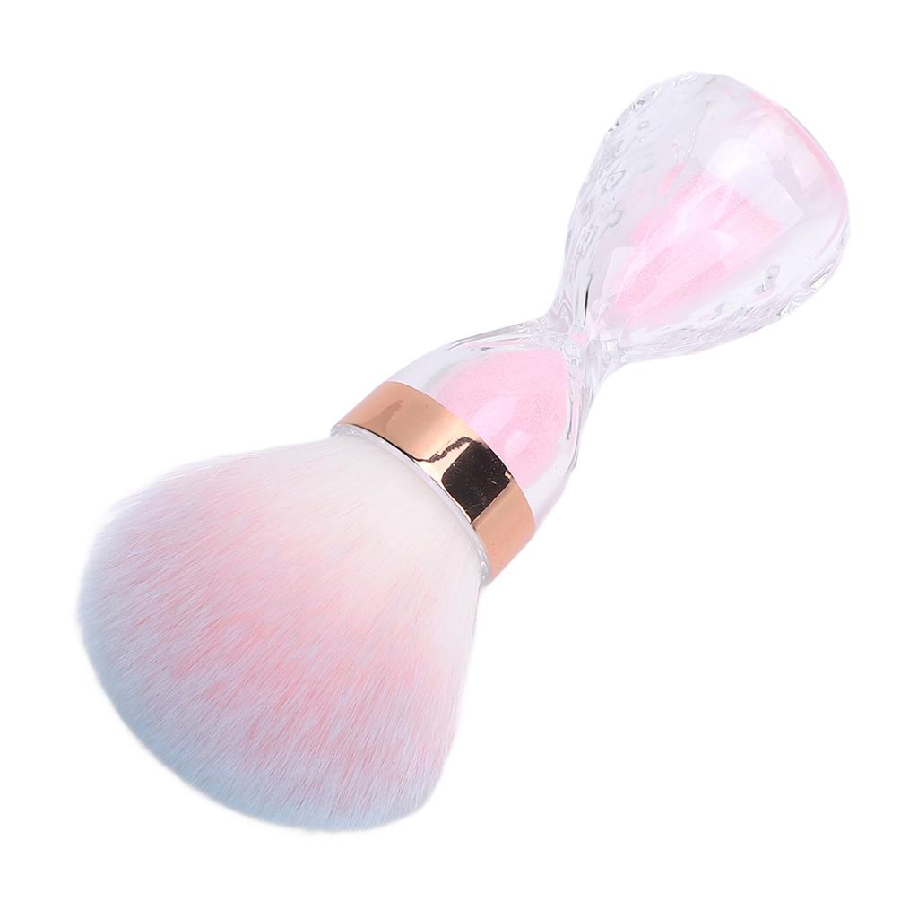 Nail Art Dust Brush Soft Nail Art Dust Cleaner Brush with Handle for Manicure and Makeup