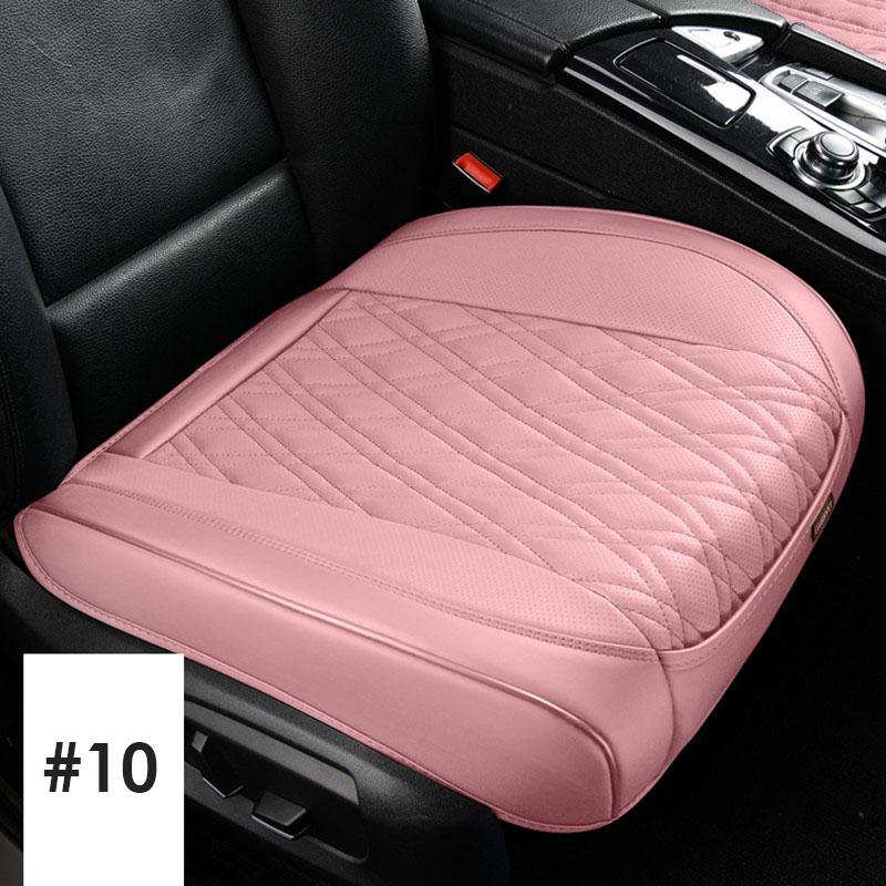 Universal PU Leather Quilting Car Front Seat Cover Auto Interior Accessories Half Surround Bottom Protector Cushion Seat Covers