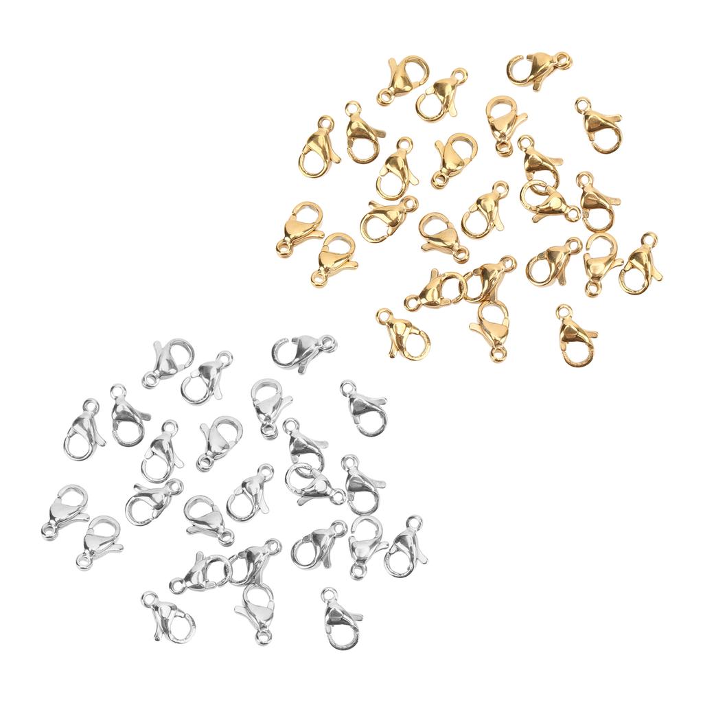 25 szt. Zapięcia homara ze stali nierdzewnej klipsy homara dla DIY bransoletki naszyjnik tworzenia biżuterii 9x