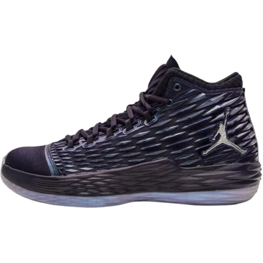 Air Jordan Melo M13 GS Kids Sneakers Blue Purple-Dynasty Metallic-Silver 895951-505