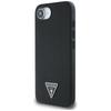 Guess Grained Triangle MagSafe case for iPhone 16e / 17e black