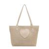 Bag women's bag 2025 new Korean version, simple small bag, love straw woven bucket bag, tote bag