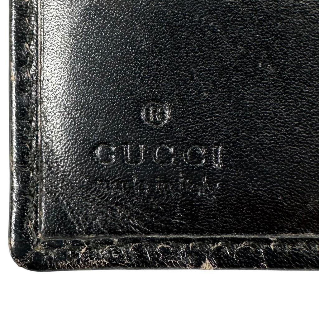 GUCCI Bifold Wallet black mens used