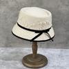 Japanese Retro Elegant Lace Concave Top Celebrity Style Woolen Bucket Hat Women'S Short Brim Basin Hat Felt Hat