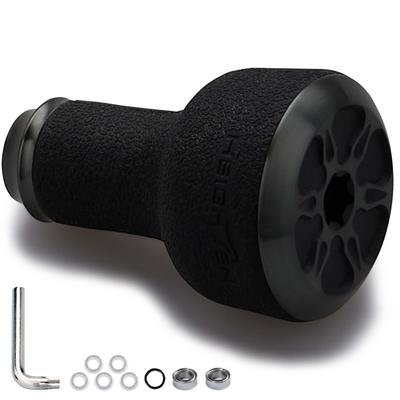 HEIGHTEN 24mm Reel Handle Knob, TPE, 10g, Compatible with Shimano and Daiwa Type A and Type S Reels (Dark Gray (22STELLA/23AIRITY)) (0427)