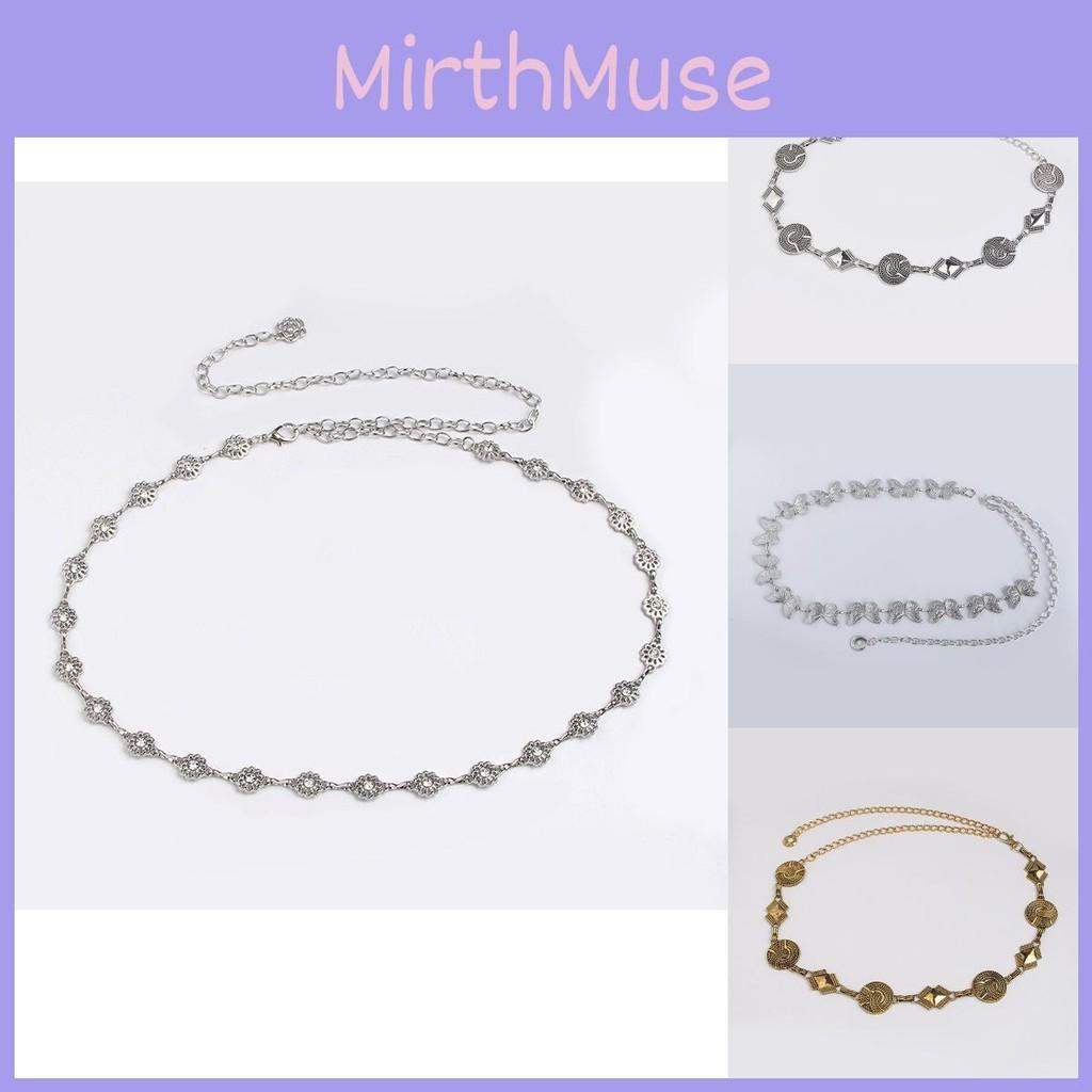 Embellished Retro Metal Waist Belt With Water Dots For Adult Women Jewelry Summer