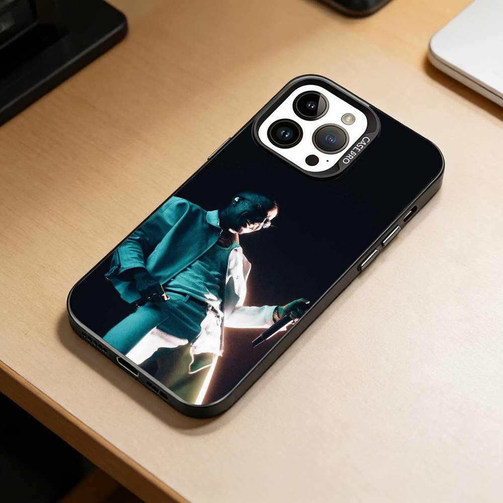 reggaeton-R- Rauw Alejandro Phone Case For iPhone 17,16,15,14,13,12,11 Plus,Pro Max,XS,Colorful Silver Black Cover