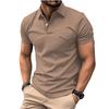 Neues Herren-Poloshirt mit Tasche Herren-T-Shirt Sport Kurzarm-Oberteil