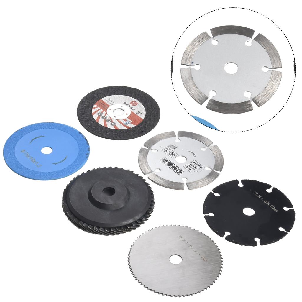None Attachment Angle Grinder Steel Stone Sanding Disc HSS Saw Blade Metal 3 Inch 75mm Angle Grinder 75mm/3 Inch