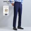 SAINT ANGELO Men's Business Casual Wool Trousers