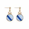1 Pair Dangle Earrings, Ethnic Zhuang Brocade Woven Drop Earrings, Oriental Handmade Jewelry for Women Gift