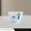 Gold Thread Porcelain Gongfu Tea Cup - Traditional White Ceramic for Home Use