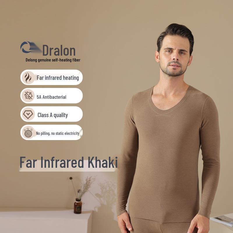 

Мужской бесшовный бархатный термокомплект – самонагревающийся верх и низ для осени XXXL (175-200 Jin)