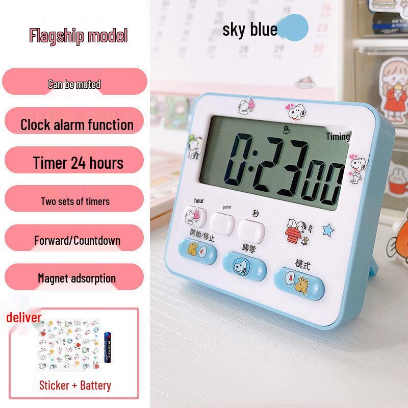 Children's Dual-Use Timer: Alarm Clock & Kitchen Reminder for Study and Self-Discipline