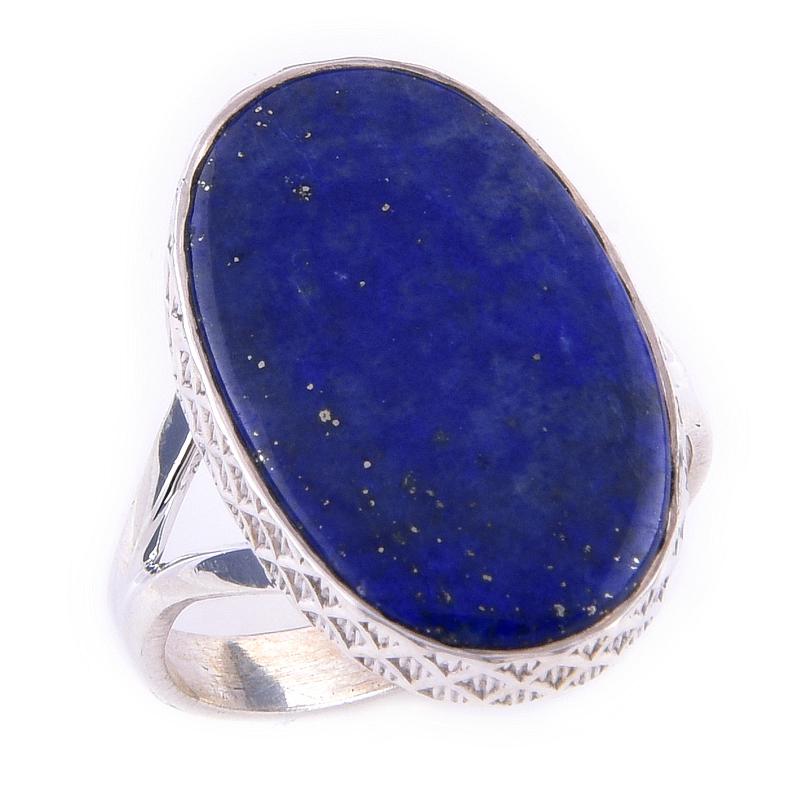 Natural Lapis Lazuli Gemstone Handmade 925 Solid Sterling Silver Ring S.9 u6Y07