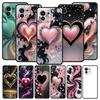 Colored Love Heart Printed Phone Case Cover for Xiaomi Mi 17 15 14 13 12 11 Ultra 15T 14T 13T 12T 11T Pro Lite 5G Soft TPU Shell