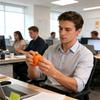 Sensory Squeeze Toy Soft Relief Slow Rising Ball Soft Orange Balls Sensory Toys for Kids Teens Adults Students Home Office