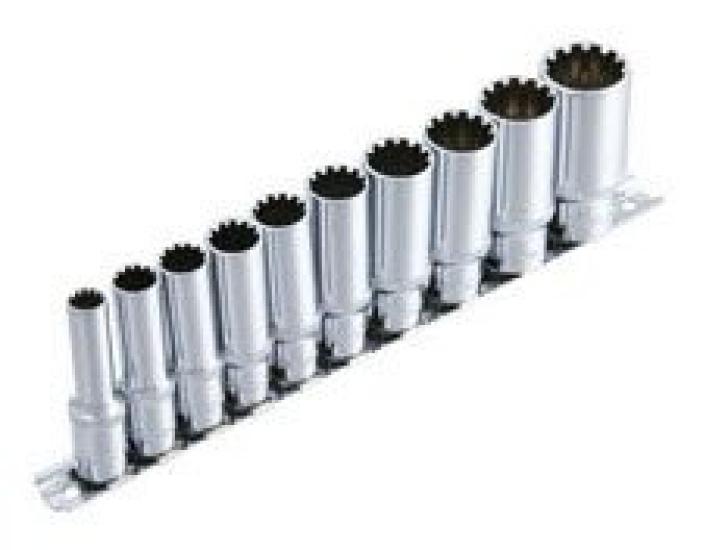 Suekage Tools Spline Deep Socket Hanger Set SS3810DH Pro-Auto