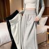 Autumn 2025 Women's High-Waisted Wide-Leg Floor-Length Sweatpants: Loose-Fit, Casual, Draped Style.