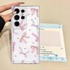 Case for Samsung Galaxy Note 20 Ultra 10 S23 Ultra S22 FE S26 S24 S21 S25 Edge S20 Plus Phone Cover Cute Pink Bow