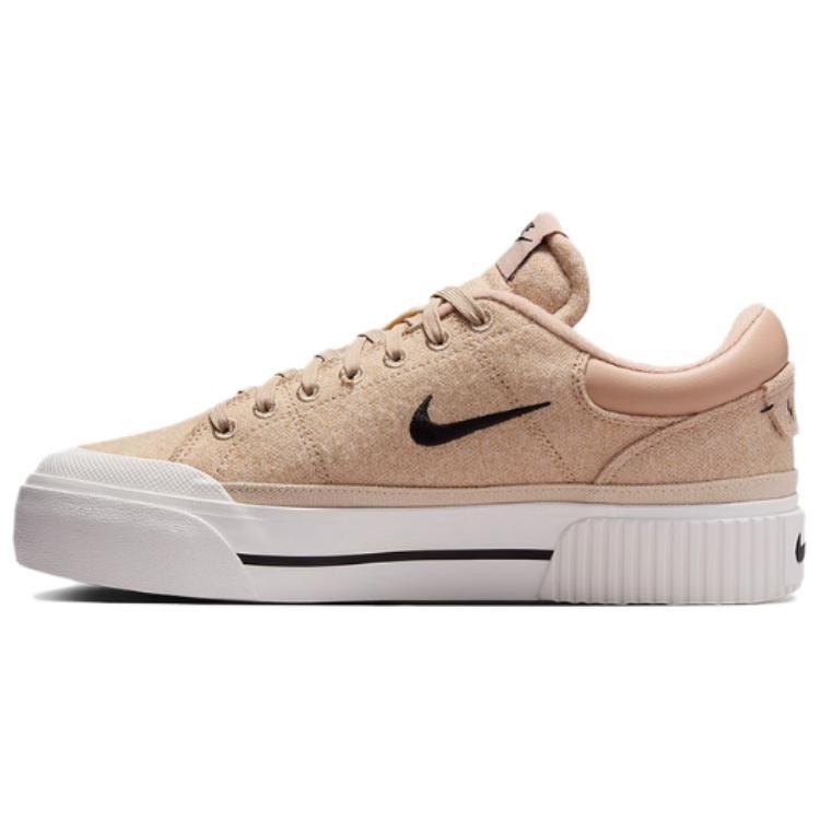 (WMNS) Nike Court Legacy Lift Hemp Sail Black Women s FZ2606-200 EU 36.5
