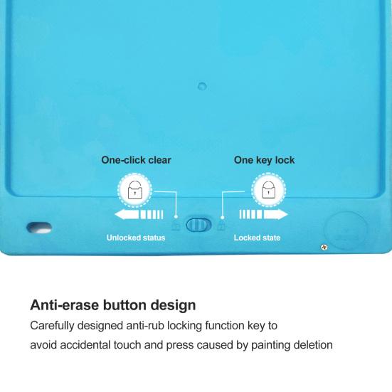 8.5 Inch Electronic Drawing Board Built-in Battery Long Lasting One Key Lock One-click Clear Write Repeatedly ABS LCD Screen
