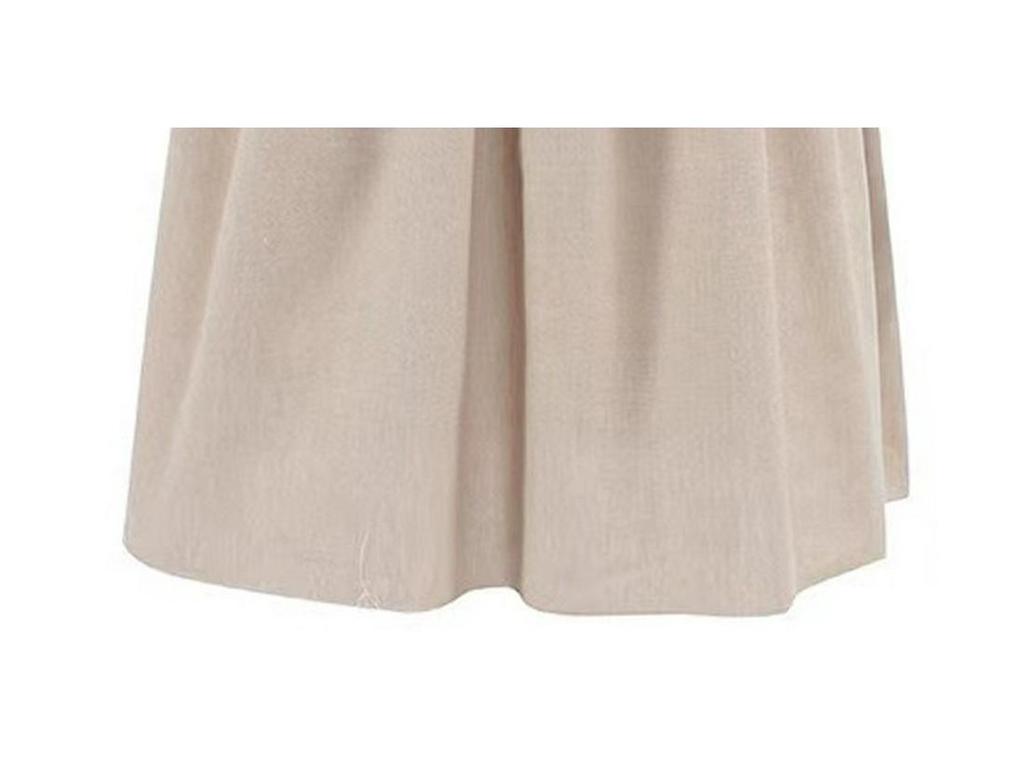 2025 Summer Cotton Linen Spaghetti Strap Dress - Women's Backless Sexy Urban European & American High-end Style.