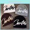Hip Hop Style Star Pattern Beanie Knitted Cap With Acrylic Fabric And No Brim Design For Fall And Winter Wear