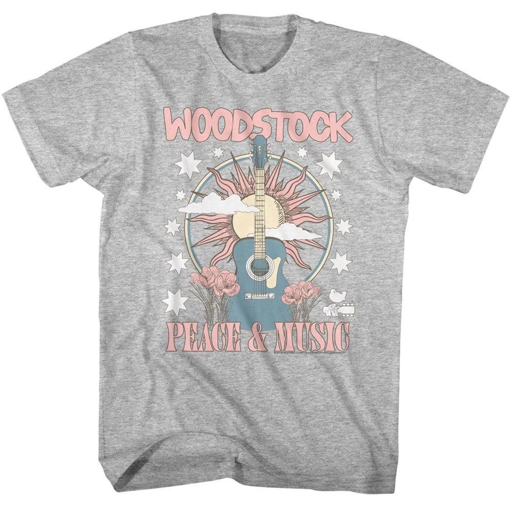 Woodstock - Guitar And Sun - Officially Licensed - Short Sleeve Children s T-shirt 130