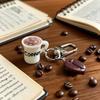 Coffee Lover Accessory Keychain Resin Keyring For Keys Luggage Zippers Or Gift Giving Occasions
