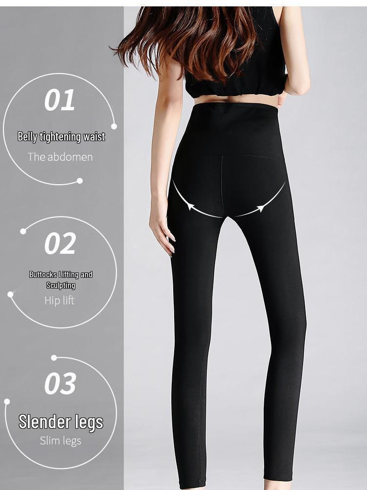 Full-Coating High Waist Sweat-Wicking Women's Tummy Control Yoga Pants - Butt Lift Sports Fitness Sweatpants