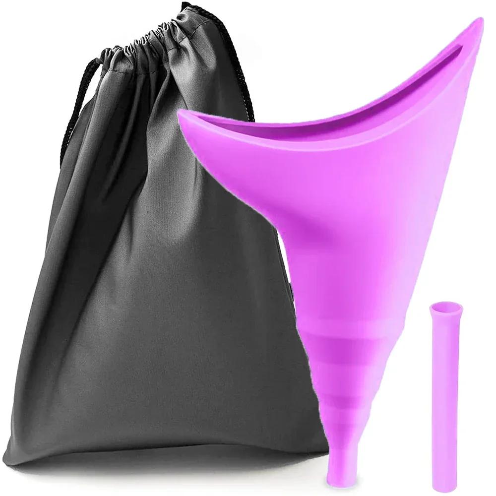 Reusable Femme Urinating Silicone Urinal Female Outdoor Travel Camping Women Pee Funnel For Women Standing Piss Women Urinal