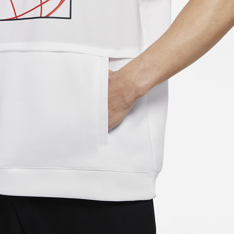 Nike Sleeveless Sports Hoodie Vest Men Tops White CZ2562-100