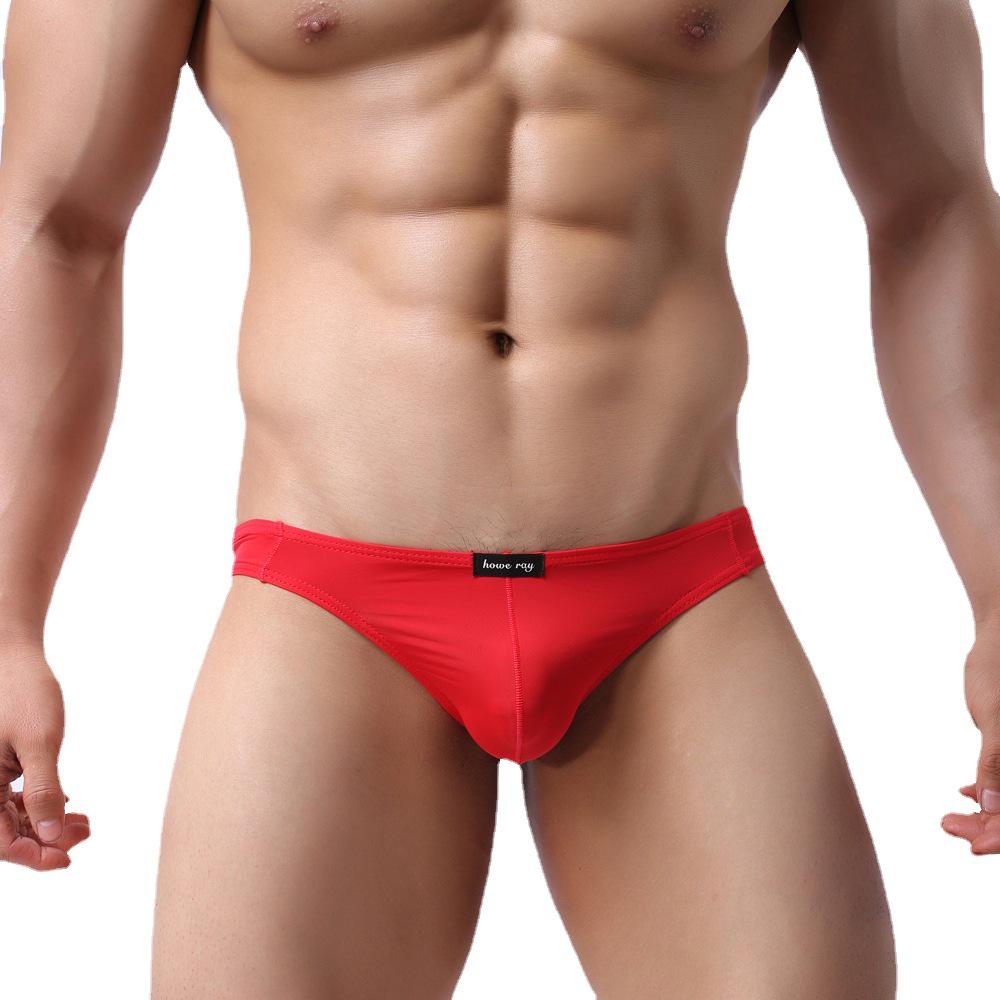 Men's High Elastic Ice Silk Thong Lingerie - B106