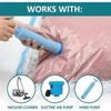 Set of 8 Vacuum Storage Bags for Clothes with Pump, Available Sizes 50x70/60x80/80x100cm, Space Saving, Leak-Proof, Transparent