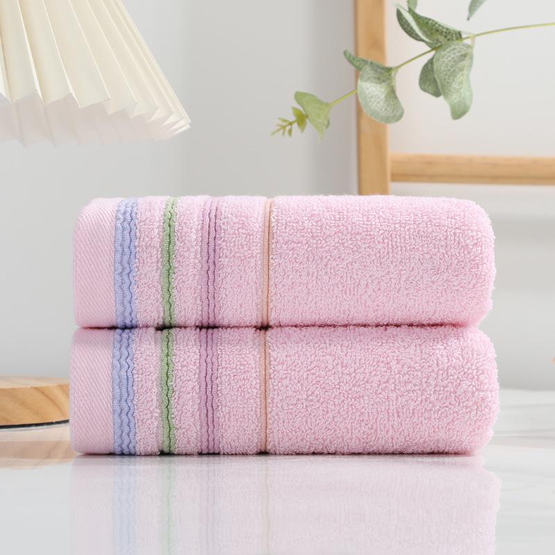 Embroidery Soft Absorbent Face Towel: Thickened Pure Cotton with Polyester Blend