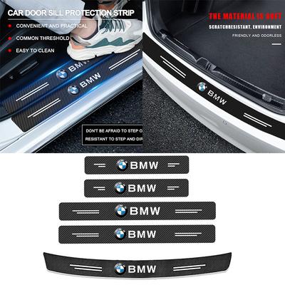 Carbon Fiber Protective Stickers for Car Door Sill Side Anti Step Bumpers For G31 G32 5 7 G11 G12 G30 Series I8 I12 I15 G01