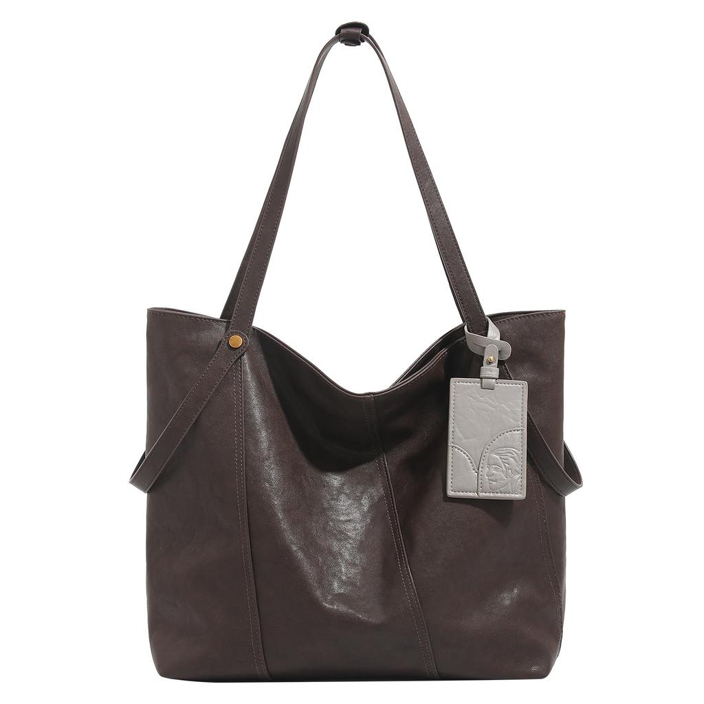 Eine Nischen- und High-End-Tragetasche, schlicht und modisch, große Einzelschultertasche für den Weg zur Arbeit