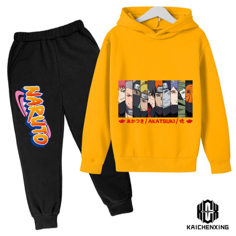 Cool Naruto Sports Suit Anime Hoodie Essential Children's Wear Men's Suit New Men's Suit Men's Fashion Suit Couple Hoodie