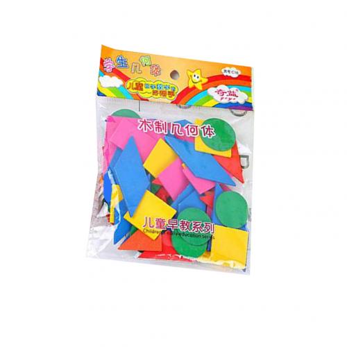 Wooden Colorful Round Geometric Chips Math Teaching Aids Educational Kids Toy