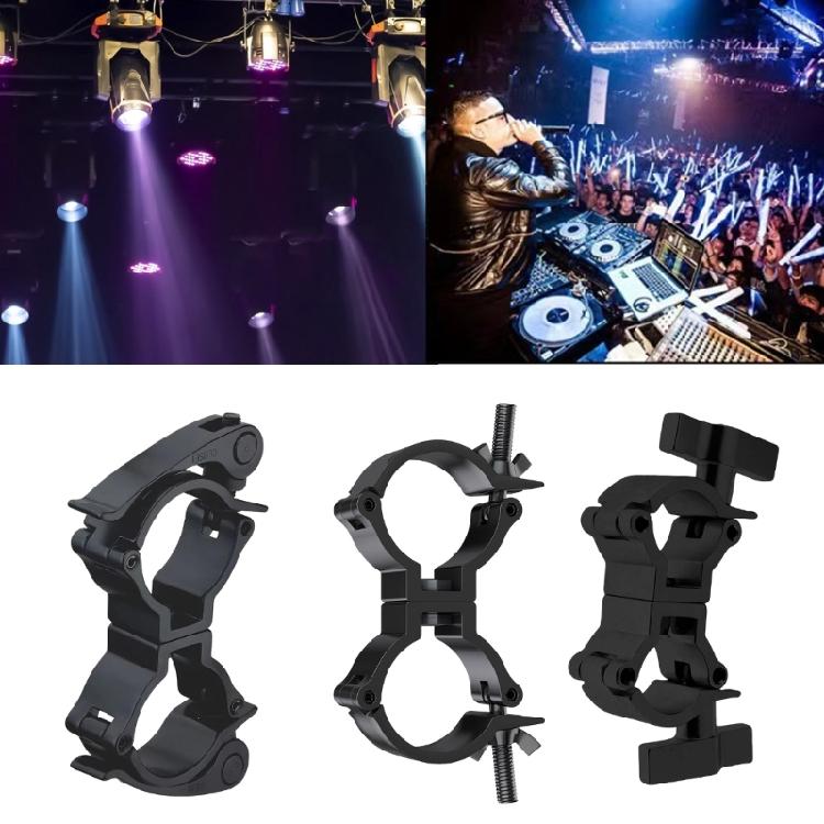 Morsetti a Gancio in Alluminio Heavy Duty per Illuminazione da Palco Tubi 25-30mm con Funzione di Blocco Rapido Set Professionali