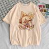 Shadow Milk Cookie Top Tees Teen Comfortable Korean Clothes Grunge Kawaii 80s Shirt Korean Clothes Pastel Anime Punk Vintage