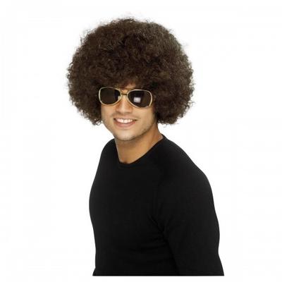 Unisex Adult 70s Funky Afro Wig