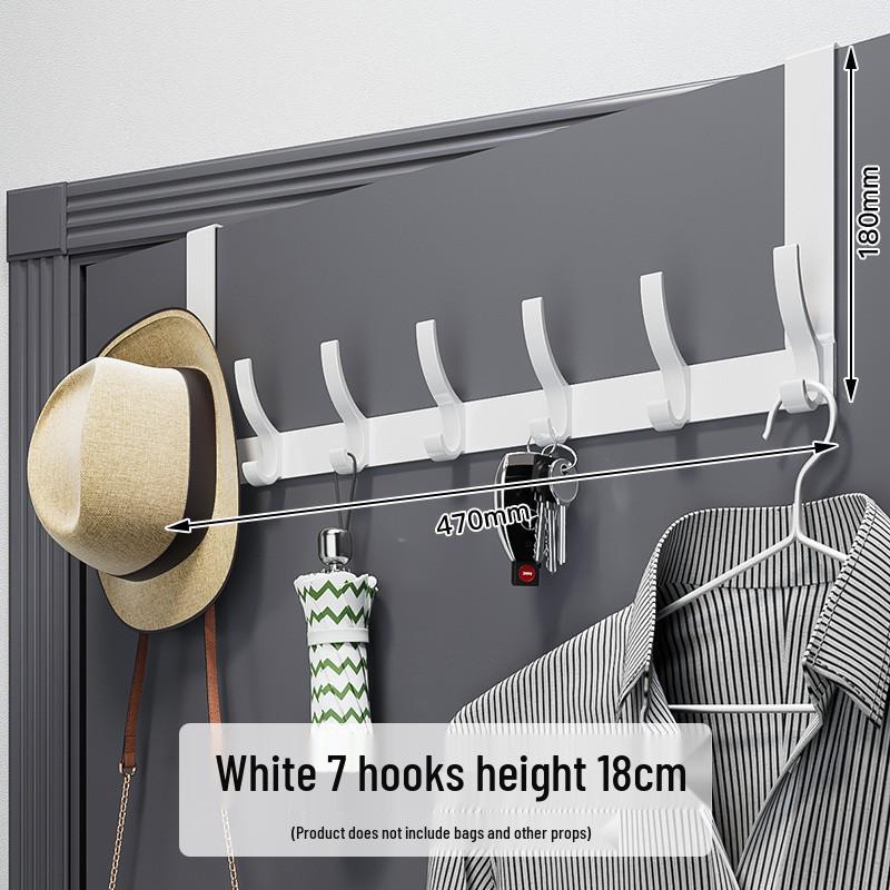 Over-the-Door No-Drill Coat Rack & Clothes Hook