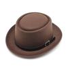 Wind Top Hat Men'S And Women'S Felt Hat Wind British Gentleman'S Hat Casual Bowler Hat