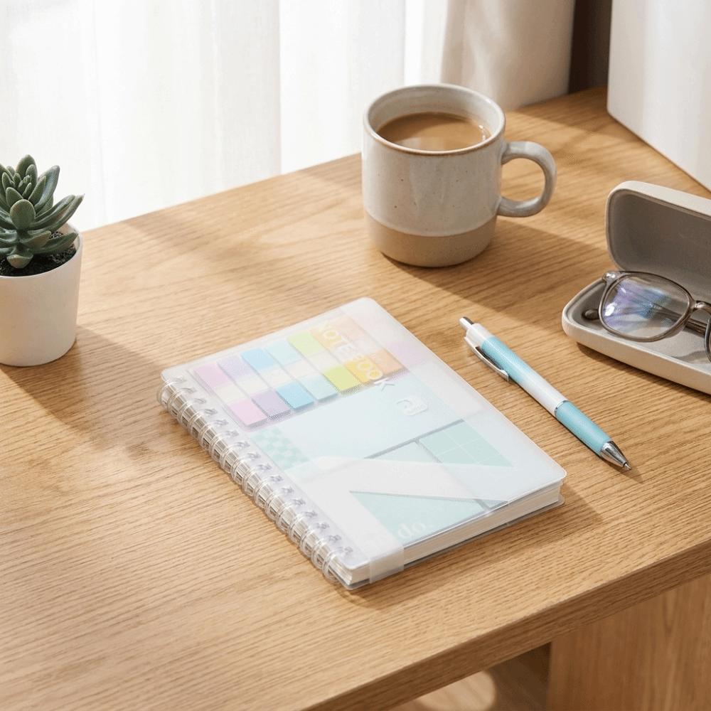 Morandi Color Expanding Sticky Notes Loose-Leaf Reusable Repositionable Index Tabs Notebook